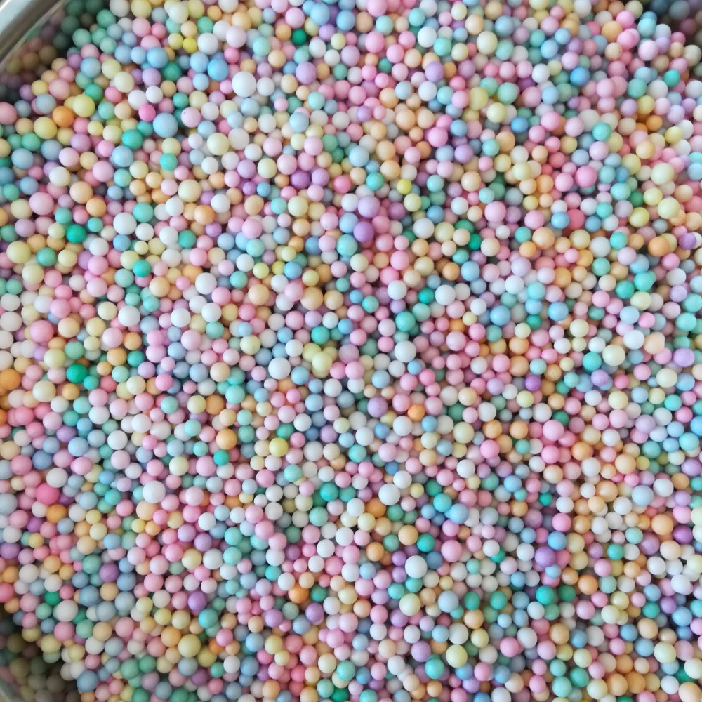 500g/bag Macarons Light Colours Pastel Foam Colorful Polystyrene Foam Balls Styrofoam Filler Mini Balls Crafts