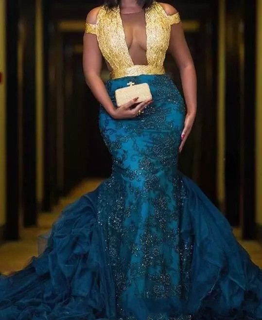 Sexy South African Plus Size Prom Dresses Lace Appliques Beads Luxury Evening Gowns Zuhair Murad Party Dress Women Wear Vestidos Sweep Train
