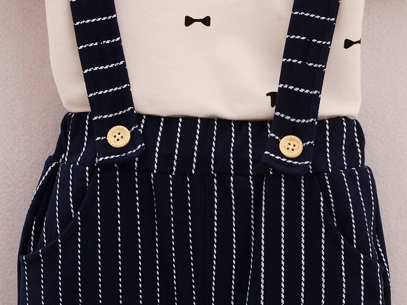 Baby Boy Wedding Formal Tuxedo Suit Bowtie Gentleman Shirt Pants Newborn Outfit baby kids boy gentleman Sling formalset