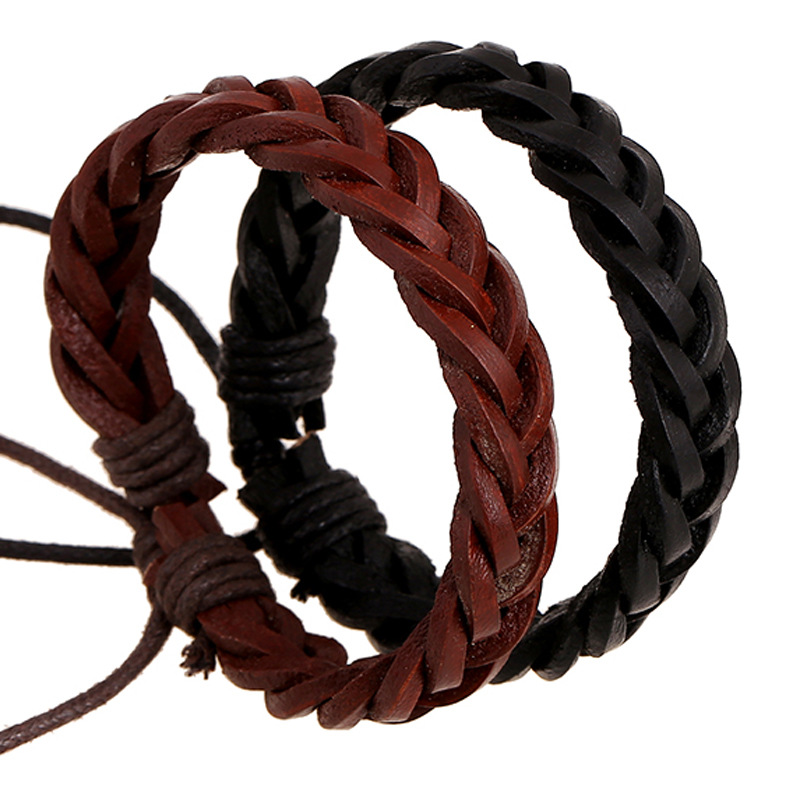 Woven Leather Bracelets for Women Mens Friend Gift Black Brown Color Wristlet Adjustable Bracelets Wholesale New Fashion Jewelry
Woven Leather Bracelets for Women Mens Friend Gift Black Brown Color Wristlet Adjustable Bracelets Wholesale New Fashion Jewelry