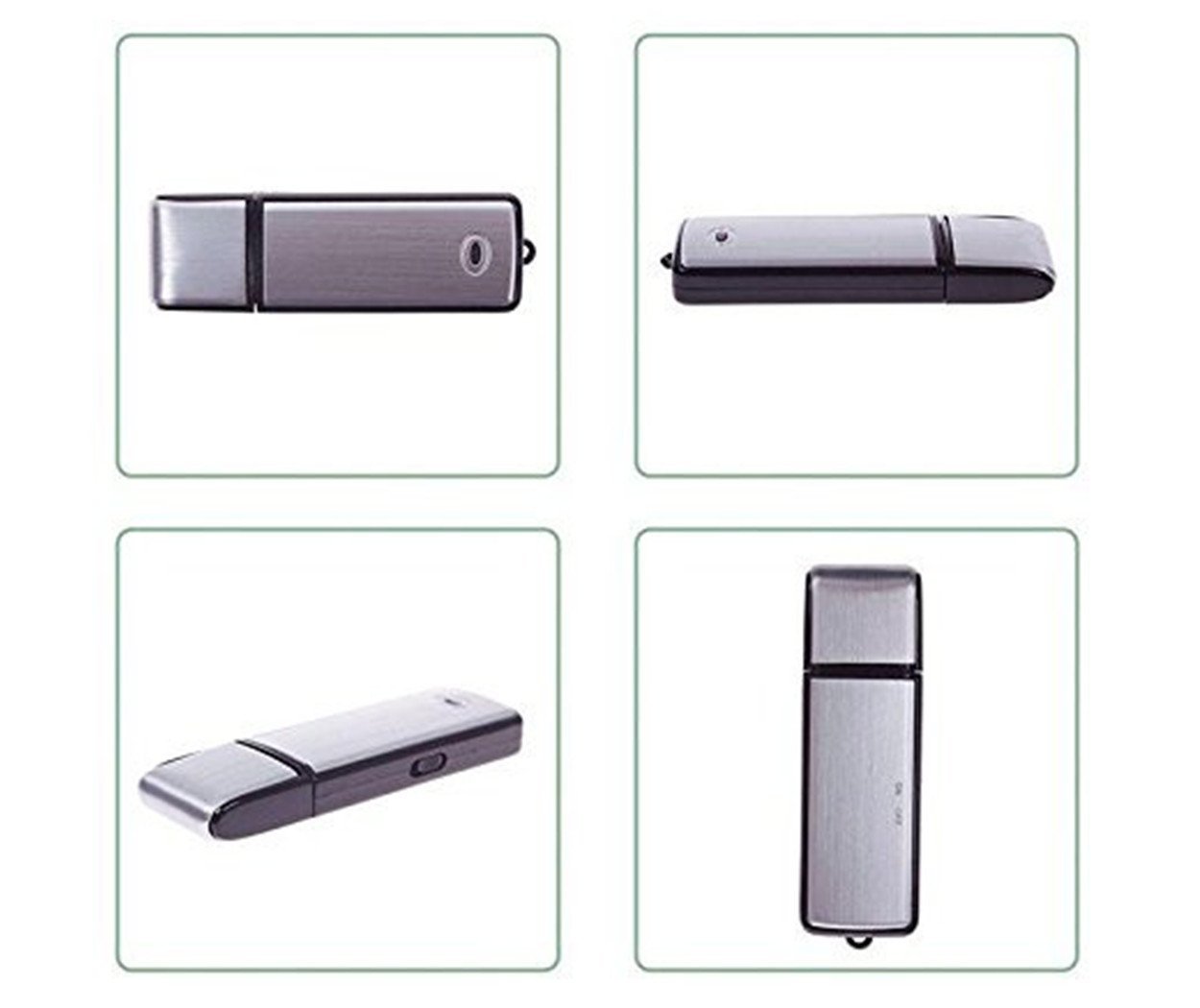 USB Sound Recorder - 8GB Voice Recording Device - Digital o Recorder - No Flashing Light When Recording PQ141