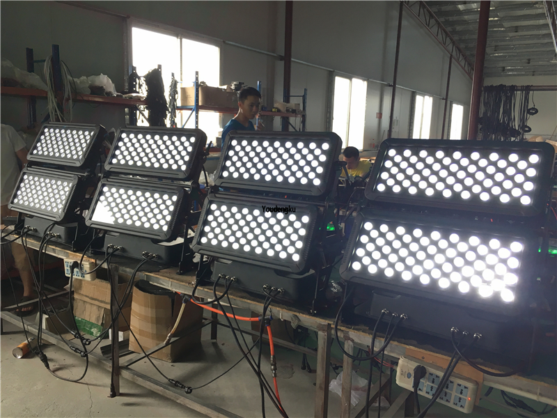 4 pieces LED double washer light 120X10W Wall Washer RGBW 4 IN 1 led wall washer outdoor city color light