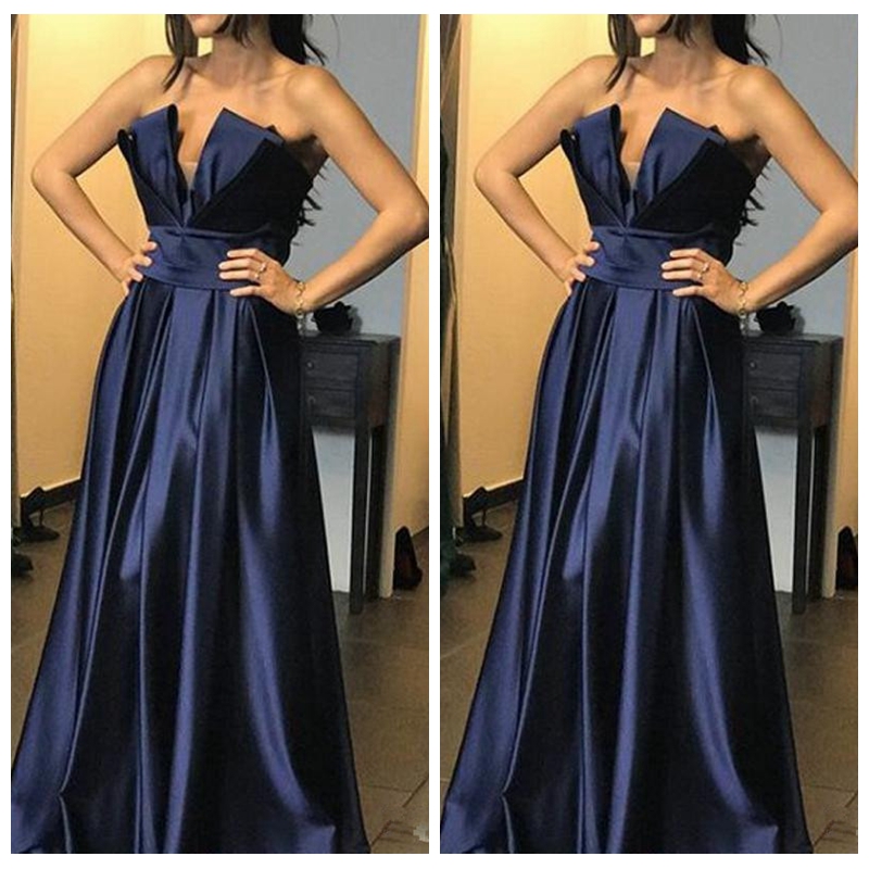 Glamorous Navy Blue Prom Dresses Long 2018 A Line Sweep Train Evening Gown Abendkleider Party Dress Cheap, Daffodil
Glamorous Navy Blue Prom Dresses Long 2018 A Line Sweep Train Evening Gown Abendkleider Party Dress Cheap, Daffodil