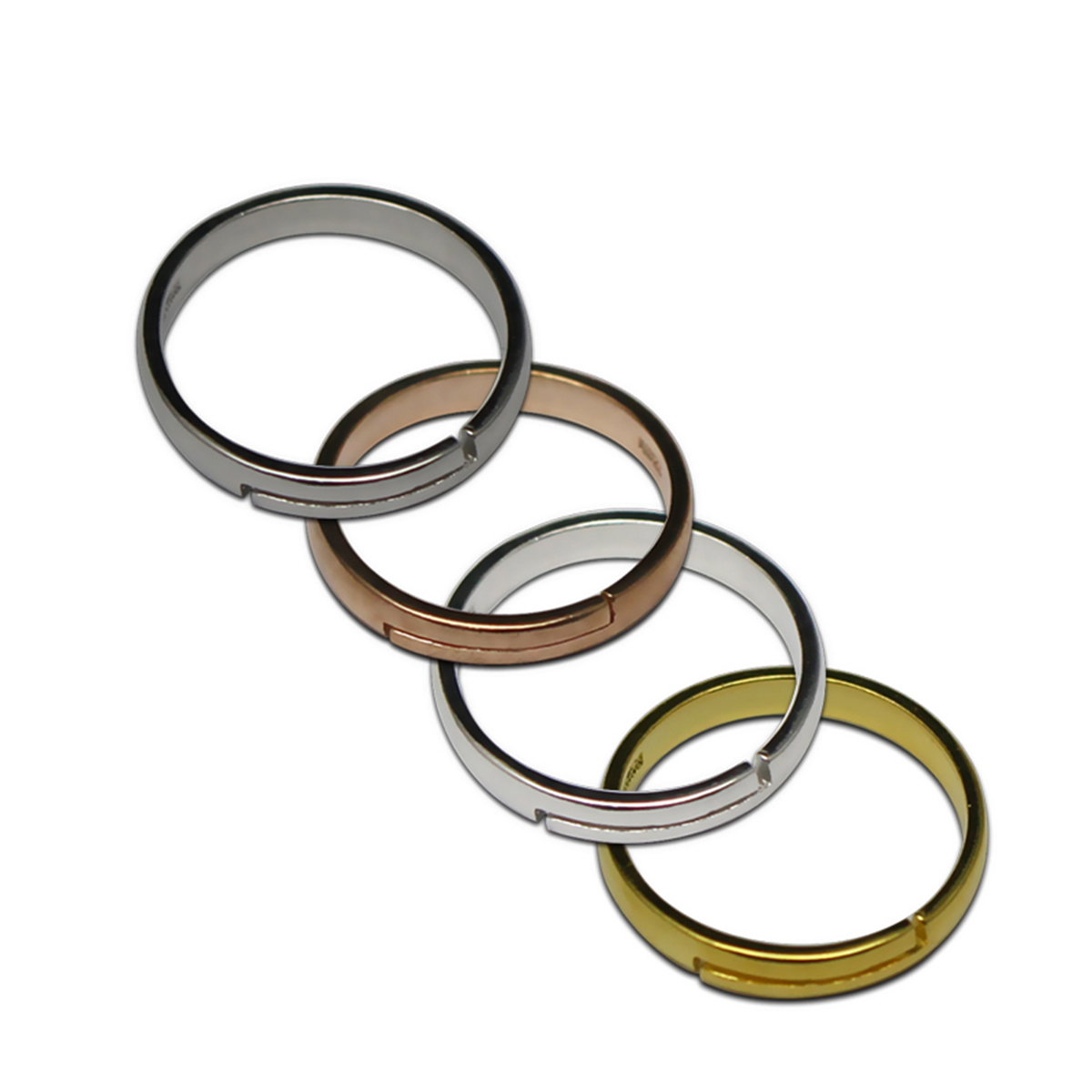 Customizable Sterling Silver Blanks Rings for Women - Perfect for Personalization & Stamping, Includes ID 32270