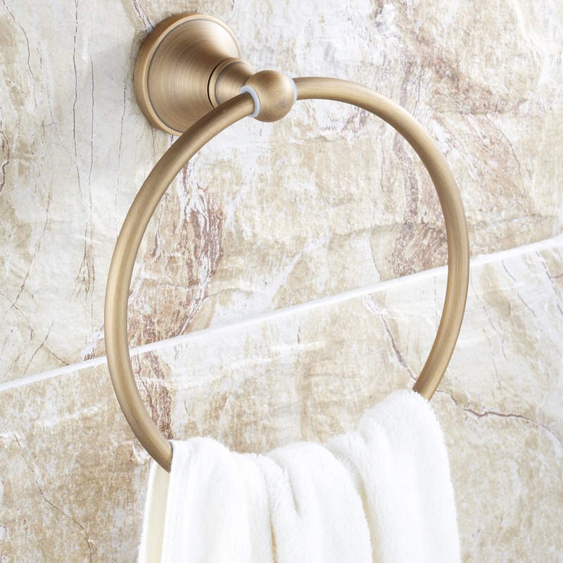 full copper Bathroom towel holder solid brass Wall-Mounted Round antique brass Towel Ring Towel Rack European style, Antique gold
full copper Bathroom towel holder solid brass Wall-Mounted Round antique brass Towel Ring Towel Rack European style, Antique gold