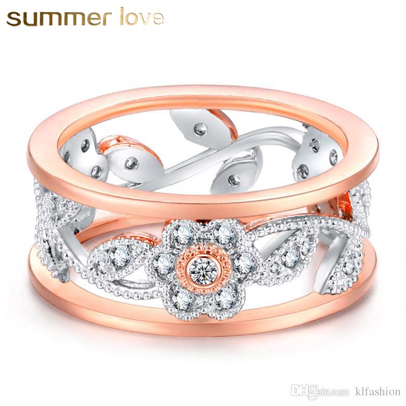 Trendy Luxurious Hollow Out Flower Rings For Women Exquisite Lucky CZ Crystal Flower Leaf Ring European Wedding Jewelry Wholesale Lover Gift
Trendy Luxurious Hollow Out Flower Rings For Women Exquisite Lucky CZ Crystal Flower Leaf Ring European Wedding Jewelry Wholesale Lover Gift