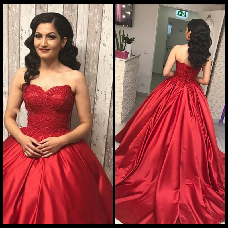 Red Dress Lace Satin Quinceanera Dresses Sweetheart Strapless Corset Ball Gown Prom Dresses Custom Made Sweet 16 Dresses, Orange
Red Dress Lace Satin Quinceanera Dresses Sweetheart Strapless Corset Ball Gown Prom Dresses Custom Made Sweet 16 Dresses, Orange