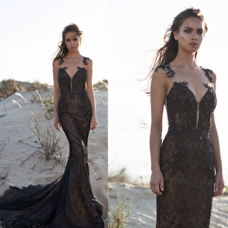 Pnina Tornai 2018 Black Prom Dresses Lace Applique Beaded Sheer Strap Mermaid Evening Gowns Custom Made Sweep Train Prom Dress, Red
Pnina Tornai 2018 Black Prom Dresses Lace Applique Beaded Sheer Strap Mermaid Evening Gowns Custom Made Sweep Train Prom Dress, Red