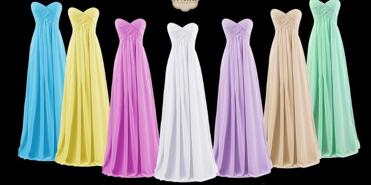 Women's Sweetheart Chiffon Country Bridesmaid Dresses Long under 50 Maid of Honor Backless Beach Custom Made Plus Size Lace-up Back Dresses Party