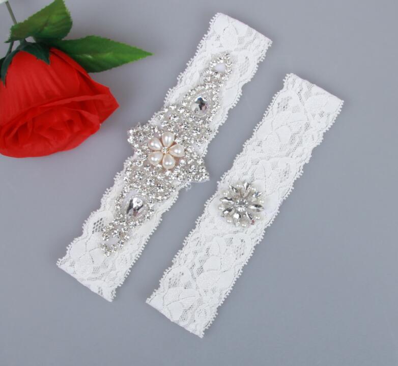 2 Pieces set Bridal Garters for Bride Lace Wedding Garters Sexy Pearls Glass Crystals stones Handmade Cheap Wedding Leg Garters, White
2 Pieces set Bridal Garters for Bride Lace Wedding Garters Sexy Pearls Glass Crystals stones Handmade Cheap Wedding Leg Garters, White