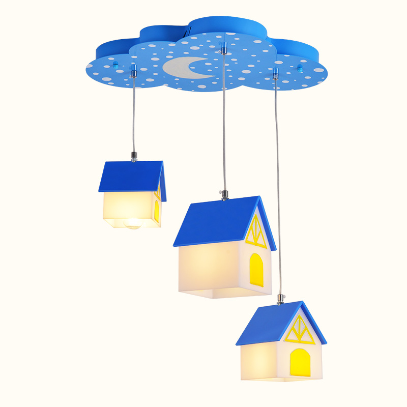 Dining room LED Three heads pendant lights modern simple red blue house model droplight for Living room kids room bedroom hanging light
Dining room LED Three heads pendant lights modern simple red blue house model droplight for Living room kids room bedroom hanging light