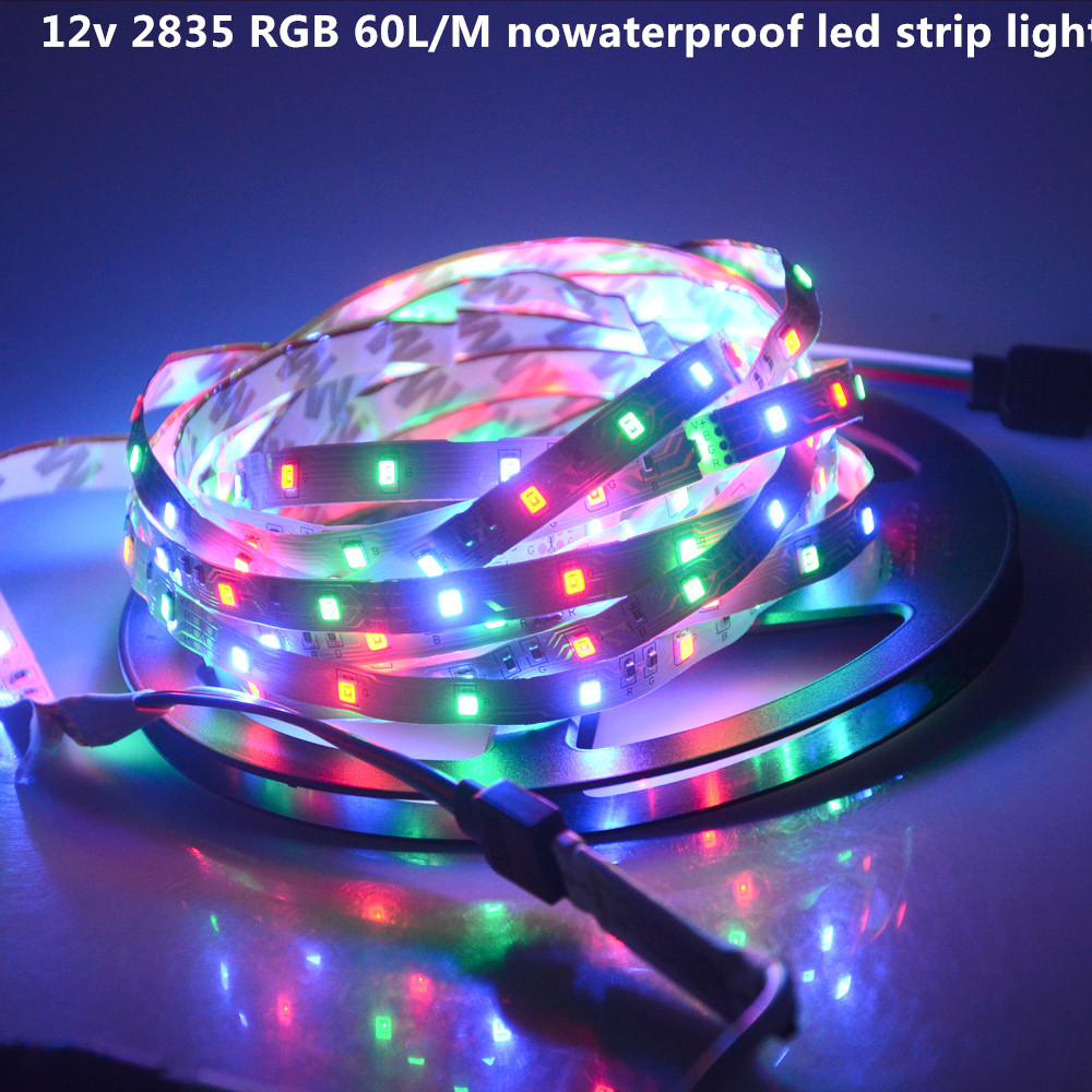 2835 ip20 nowaterproof 5m LED Strip light DC12V Flexible RGB lamp Tape 60LEDs/M Decor Holiday Christmas Ribbon lighting
2835 ip20 nowaterproof 5m LED Strip light DC12V Flexible RGB lamp Tape 60LEDs/M Decor Holiday Christmas Ribbon lighting