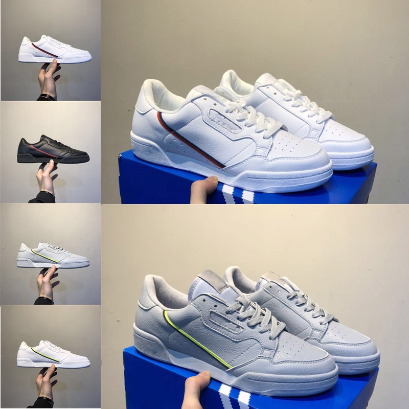 OG White Continental 80 Grey Mens Running Shoes Aero Blue Core Black Athletic H…