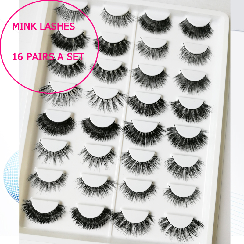16 pairs a set Mink Lashes Eyelashes False Eyelashes mink Strip Lashes Cruelty Free Korean Mink Lashes cruelty free natural false lash mixed
16 pairs a set Mink Lashes Eyelashes False Eyelashes mink Strip Lashes Cruelty Free Korean Mink Lashes cruelty free natural false lash mixed