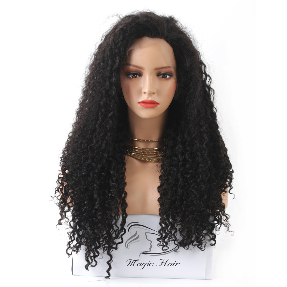 Tight Curly 180% Density Lace Front Wigs for Women Natural Color Brazilian Indian Peruvian Malaysian Virgin Hair Pre Plucked Hairline