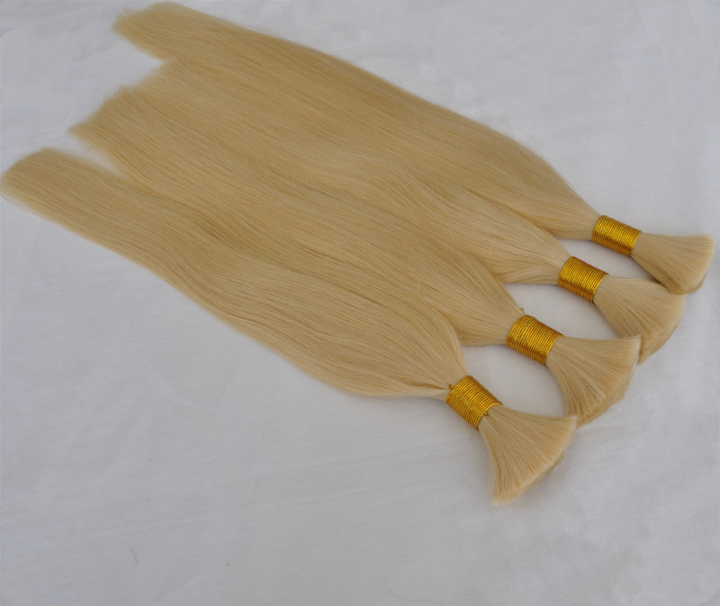 blonde color 613 brazilian braiding bulk hair no weft 100gram lot straight wave human hair bulk for braiding buy 3lot get 1pcs free