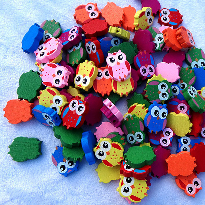 100pcs/lot 22x18mm DIY Fashion Jewelry Beads Cartoon Wooden Beads Mix Color Owl Shape Wood Beads Jewelry Accessories Craft
100pcs/lot 22x18mm DIY Fashion Jewelry Beads Cartoon Wooden Beads Mix Color Owl Shape Wood Beads Jewelry Accessories Craft