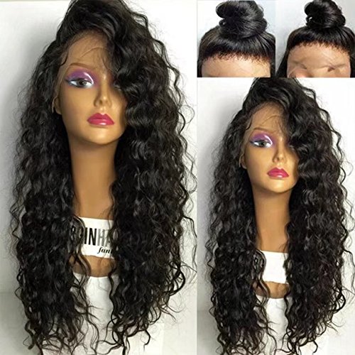 360 Lace Frontal wig Pre plucked 360 full lace human hair wigs 150% density deep curly virgin remy front Diva2