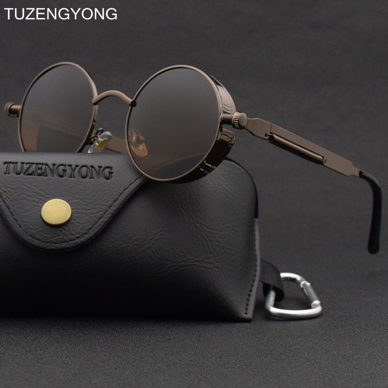 Classic Gothic Steampunk Sunglasses Polarized Men Women Brand Designer Vintage Round Metal Frame Sun Glasses High Quality UV400, White;black
Classic Gothic Steampunk Sunglasses Polarized Men Women Brand Designer Vintage Round Metal Frame Sun Glasses High Quality UV400, White;black
