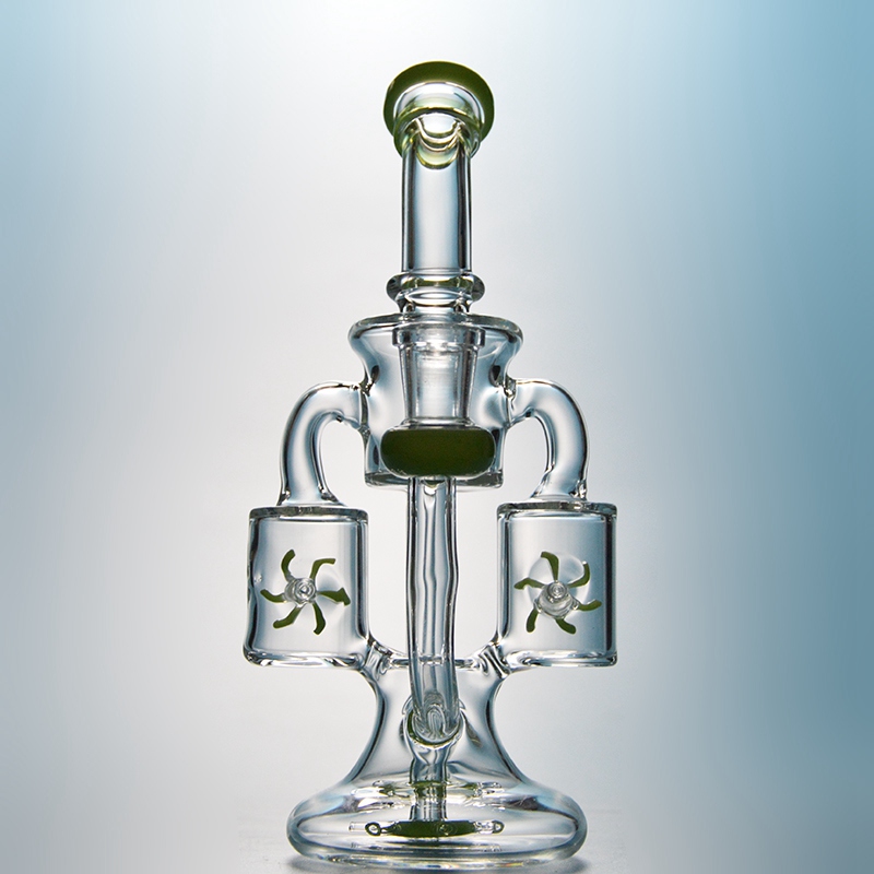 Special Bongs Convenient Popular Glass Bong Propeller Recycler Percolater With Bent Neck For Smoking Dab Oil Water Pipe Rigs With Bowl
Special Bongs Convenient Popular Glass Bong Propeller Recycler Percolater With Bent Neck For Smoking Dab Oil Water Pipe Rigs With Bowl