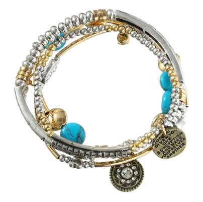 4Pcs/Set Europe America Vintage Fashion Multilayer Beads Hope Letter Blue white Stone Bracelet & Bangles Jewelry For Women
4Pcs/Set Europe America Vintage Fashion Multilayer Beads Hope Letter Blue white Stone Bracelet & Bangles Jewelry For Women