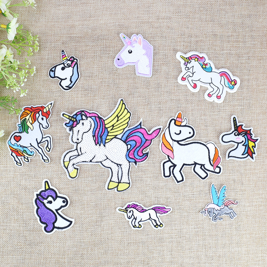 10 Kinds of Unicorn Patches for Clothing Bags Iron on Transfer Applique Patch for Dress Jeans DIY Sew on Embroidery Kids Fancy Stickers
10 Kinds of Unicorn Patches for Clothing Bags Iron on Transfer Applique Patch for Dress Jeans DIY Sew on Embroidery Kids Fancy Stickers