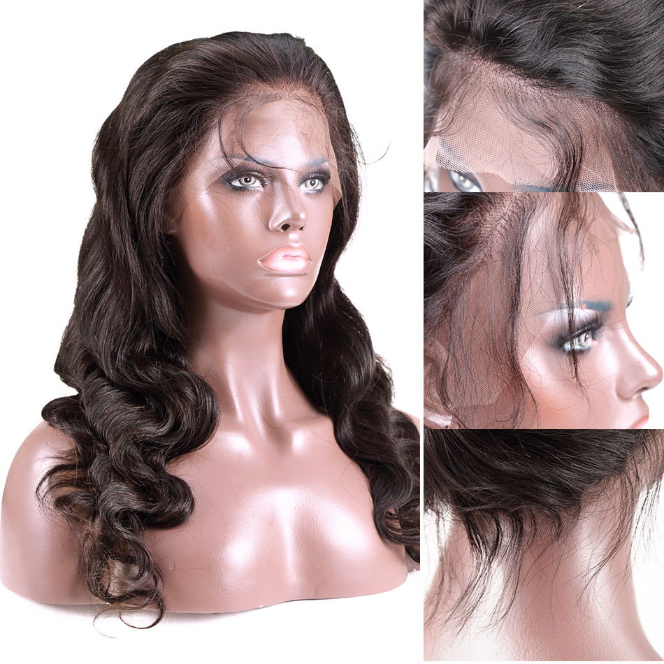 130% Destiny Brazilian Human Hair 360 Lace Frontal Wigs For Black Women Pre Plucked With Baby Hair Natural Color Body Wave