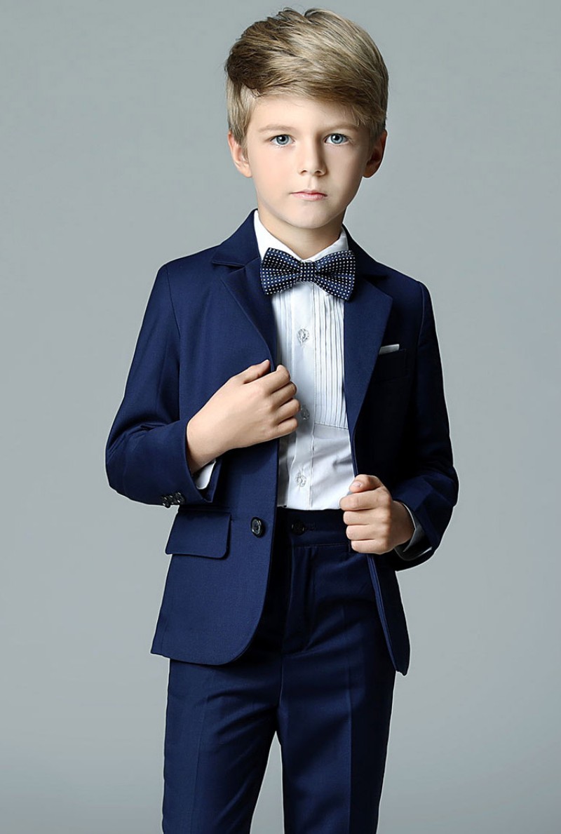 2018 High Fashion Three Pieces Boys Clothes Spring Long Sleeve Boys Formal Suits For Prom Wedding Events
