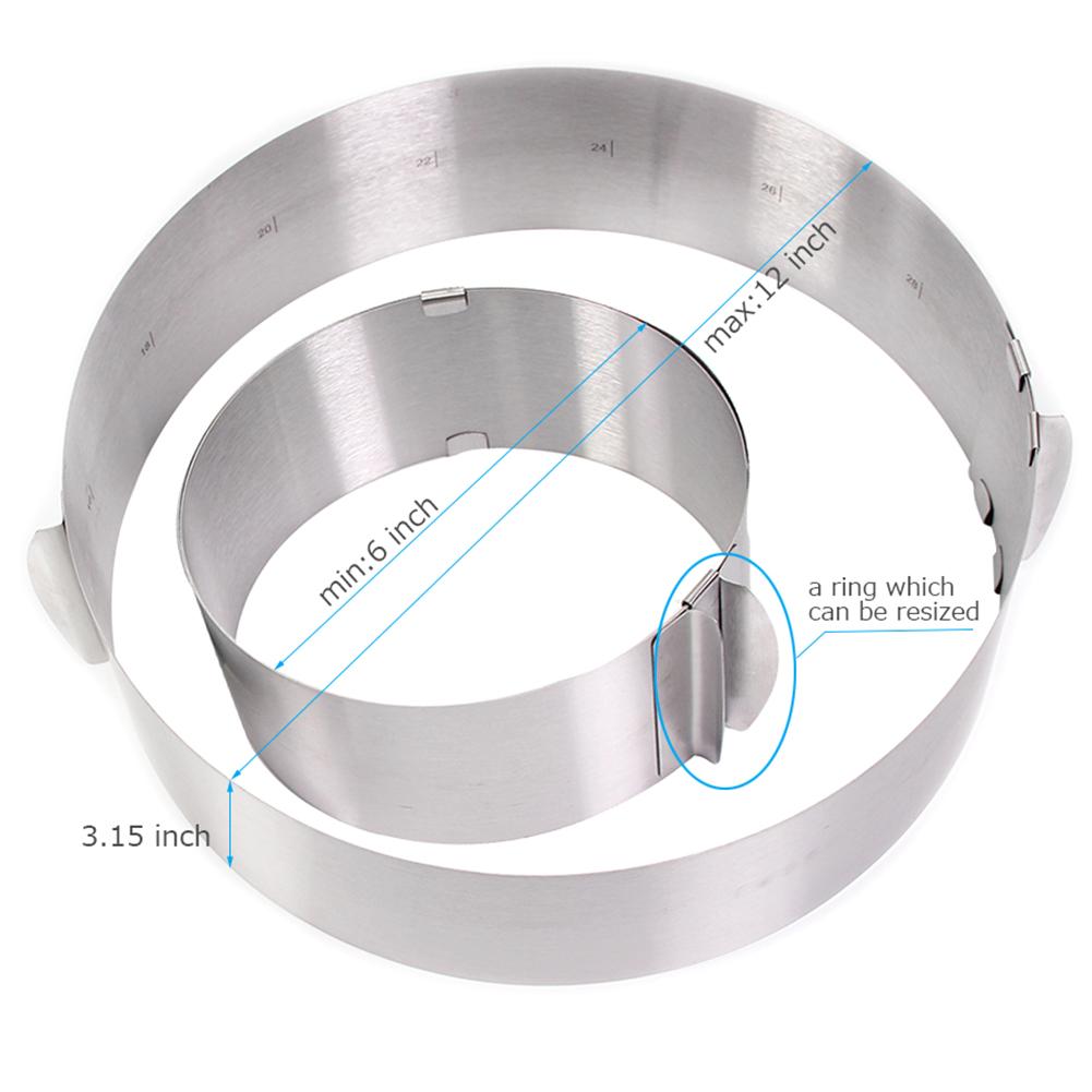 Kitchen Accessories Cake Mold Cutter Pastry Tool Stainless Steel Round Circle Cookie Fondant Maker Bakeware Tools