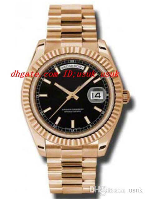 Luxury Watches II Black Dial 18K Everose Gold Automatic Mechanical Movement Men's Watch 41mm Mens Watch Wrist Watches
Luxury Watches II Black Dial 18K Everose Gold Automatic Mechanical Movement Men's Watch 41mm Mens Watch Wrist Watches
