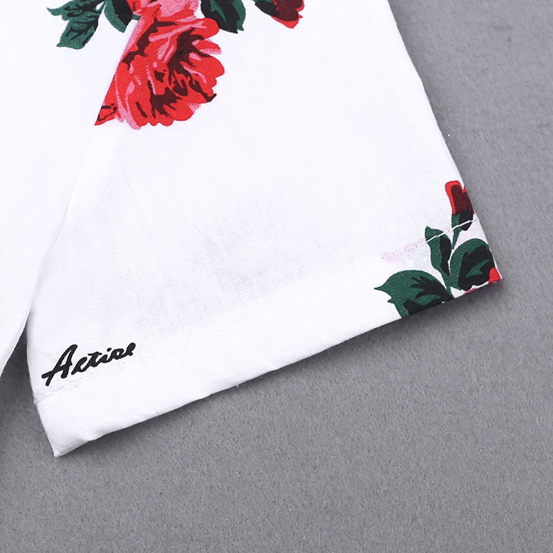 Kids Boys Clothing Sets Children Clothing Set Summer Baby Boy Clothes Flower Tie Shirts+Shorts 2PCS Gentleman Suit With Tie