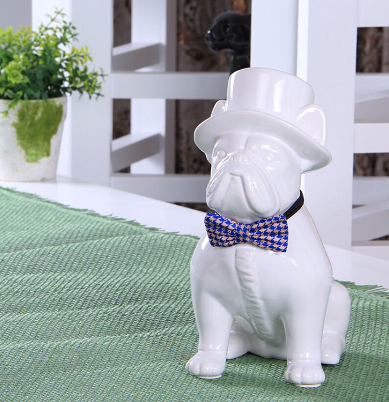 Creative ceramic gentleman French Bulldog dog statue home decor crafts room decoration dog ornament porcelain animal figurines
Creative ceramic gentleman French Bulldog dog statue home decor crafts room decoration dog ornament porcelain animal figurines