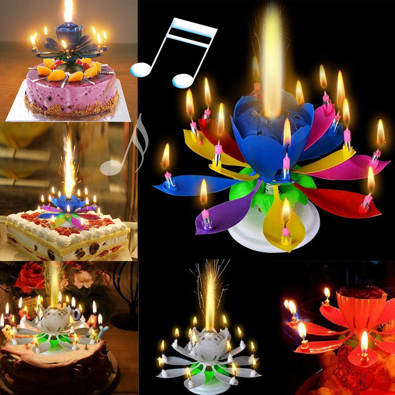 Popular 1PC New Hot Sale Novelty Candle (Cake Topper Birthday Lotus Flower Decoration Rotating Double Layer
Popular 1PC New Hot Sale Novelty Candle (Cake Topper Birthday Lotus Flower Decoration Rotating Double Layer