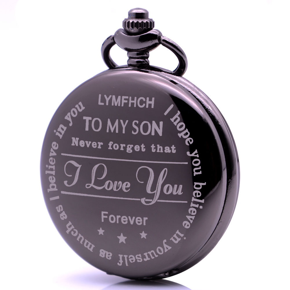 Vintage Mens Boys Engraved Pocket Watch to My Son,Never Forget That,I Love You Forever, Best Gifts Christmas Birthday Graduation, Slivery;golden
Vintage Mens Boys Engraved Pocket Watch to My Son,Never Forget That,I Love You Forever, Best Gifts Christmas Birthday Graduation, Slivery;golden
