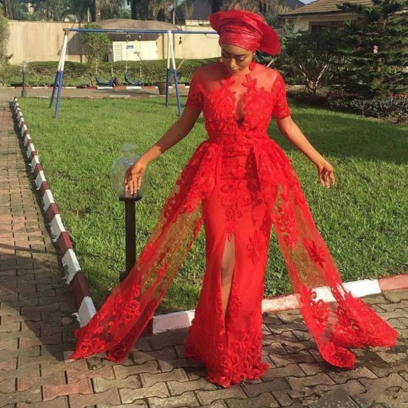 Hot Red Nigerian Front Split Prom Dresses Short sleeves Long Lace Appliques African formal evening gowns Women Special Occasion Wear, Dark green
Hot Red Nigerian Front Split Prom Dresses Short sleeves Long Lace Appliques African formal evening gowns Women Special Occasion Wear, Dark green