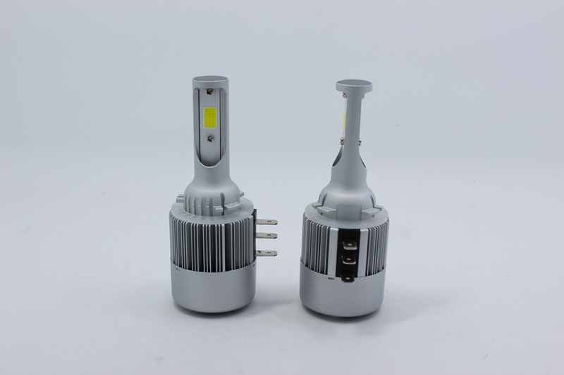 PAMPSEE 1Set H15 LED Car Headlight Bulbs COB Chip 60W 6000Lm 12V Auto Lamp Light White 6500K LED Bulbs with 1 Year Warranty