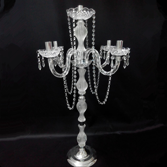2018 hot sell 90 cm (H) Acrylic 5-arms metal candelabras with crystal pendants wedding candle holder table centerpiece
2018 hot sell 90 cm (H) Acrylic 5-arms metal candelabras with crystal pendants wedding candle holder table centerpiece