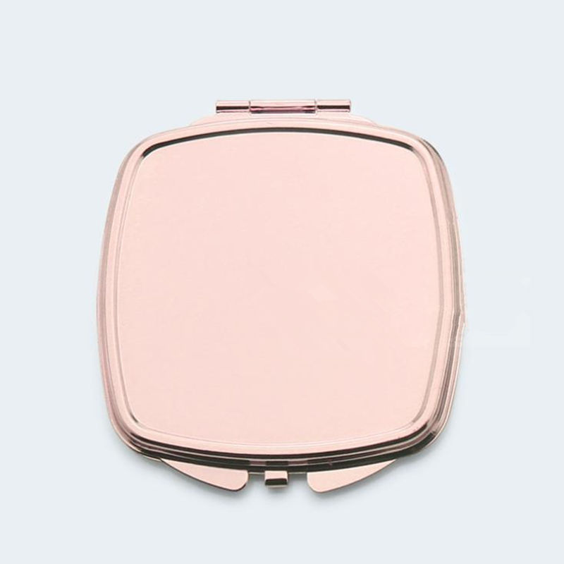 Square Compact mirror DIY Portable Metal cosmetic Foldable makeup mirror for gift fast shipping F1281