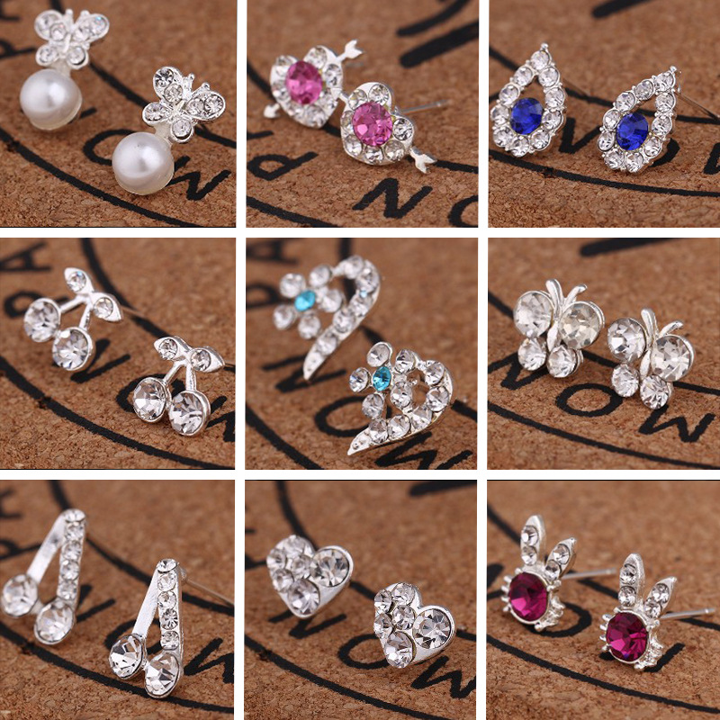 Mixed order Multi style Extravagance and glittering fashion love Butterfly delicate Rhinestone Ear Studs pearl earrings girl Madam jewelry
Mixed order Multi style Extravagance and glittering fashion love Butterfly delicate Rhinestone Ear Studs pearl earrings girl Madam jewelry