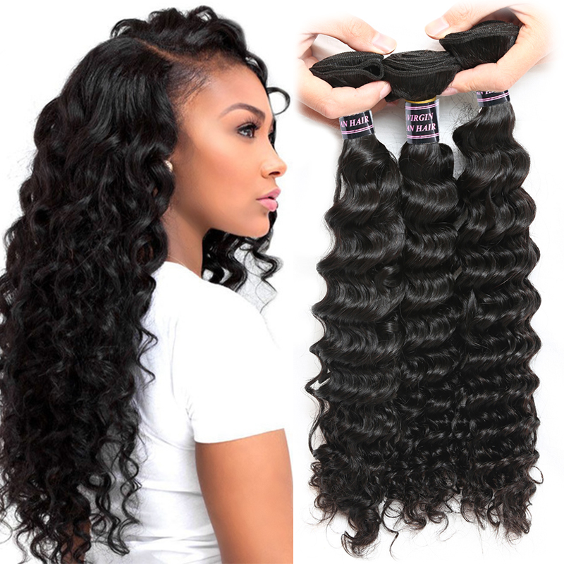 Ishow Human Brazilian Virgin Hair Weave Deep Wave 3 Bundles Remy Hair Extensions for Women Girls All Ages Natural Color
Ishow Human Brazilian Virgin Hair Weave Deep Wave 3 Bundles Remy Hair Extensions for Women Girls All Ages Natural Color