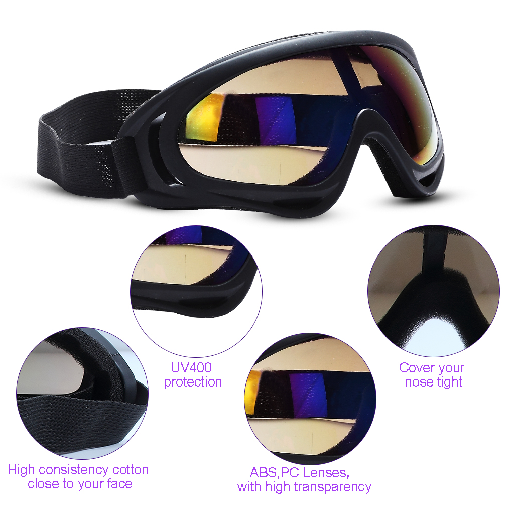 Outdoor Glasses Motorcycle Sunglasses for Men & Women Youth Sport Tactical Goggles Windproof Sand Ski Goggles Sunglasses UV Protection Color
Outdoor Glasses Motorcycle Sunglasses for Men & Women Youth Sport Tactical Goggles Windproof Sand Ski Goggles Sunglasses UV Protection Color