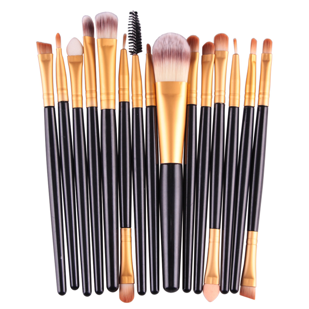 Makeup Brushes Set Eye Shadow Foundation Powder Eyeliner Eyelash Lip Brush Cosmetic Beauty Tool 15pcs/kit J1546
