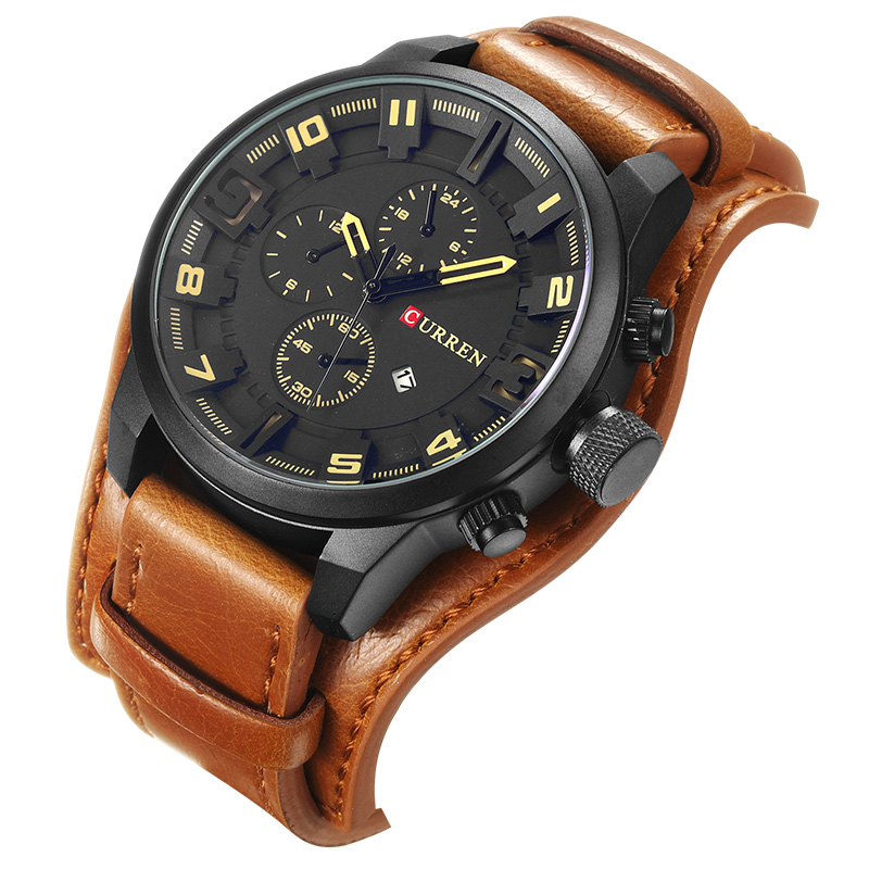 Curren 8225 Army Military Quartz Mens Watches Top Brand Luxury Leather Men Watch Casual Sport Male Clock Watch Relogio Masculino 8225, Slivery;brown
Curren 8225 Army Military Quartz Mens Watches Top Brand Luxury Leather Men Watch Casual Sport Male Clock Watch Relogio Masculino 8225, Slivery;brown