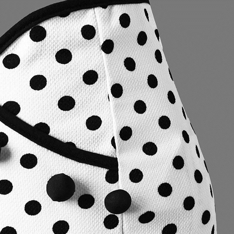 Sisjuly women short skirt vintage white polka dots skirts sexy chic summer asymmetric bowknot female vintage skirts new S916