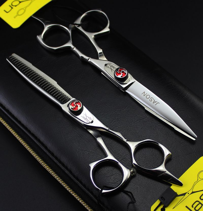 JASON HB-12 stainless steel 9CR 5.5 inch 62HRC hair cutting/thinning scissors forfex free shipping