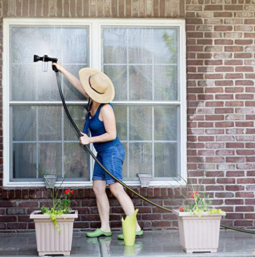 Garden Hose Nozzle Adjustable Hose Spray Nozzle New Upgrade High Pressure 8 Way Spray Pattern With 3.5Oz Soap Spray