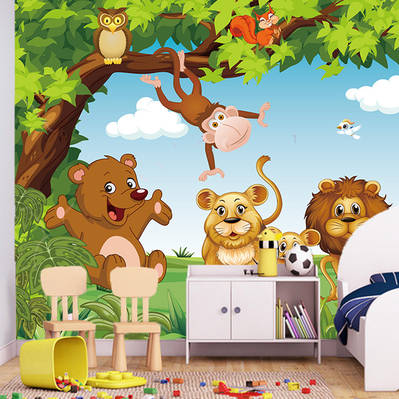 Cartoon Animation Kids room wall mural for boy and girls bedroom wallpapers 3D mural wallpaper custom any size86424939604251
