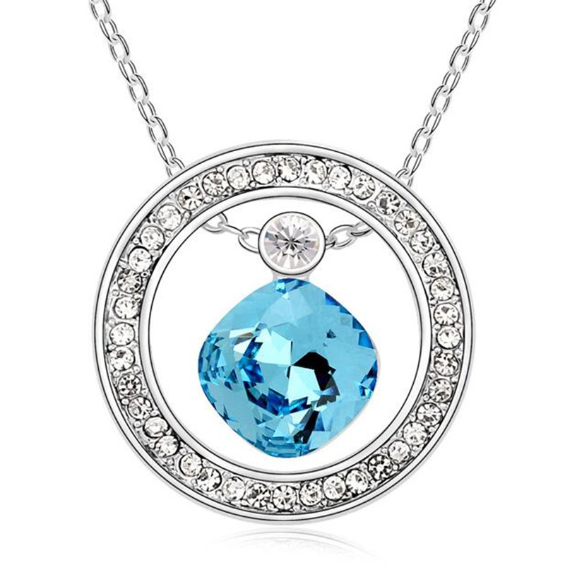 Hot Fashion Circle Pendant Necklace Crystal from Swarovski Elements Fashion Jewelry Chain for Women Accessories White Gold Plated 10102
Hot Fashion Circle Pendant Necklace Crystal from Swarovski Elements Fashion Jewelry Chain for Women Accessories White Gold Plated 10102
