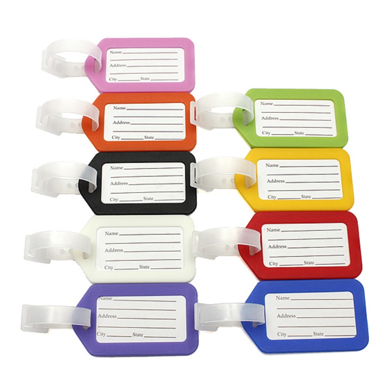 Plastic Luggage Tag Holder Labels Strap Name Address ID Suitcase Portable Tag Baggage Travel Luggage label
Plastic Luggage Tag Holder Labels Strap Name Address ID Suitcase Portable Tag Baggage Travel Luggage label