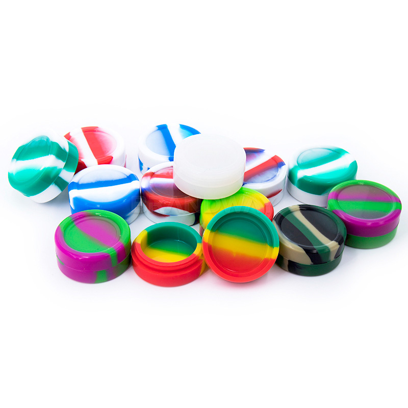 Non-stick silicone containers FDA Silicone jars dabs 11ml round silicone Boxes for wax container smoking accessories, Mixed color
Non-stick silicone containers FDA Silicone jars dabs 11ml round silicone Boxes for wax container smoking accessories, Mixed color